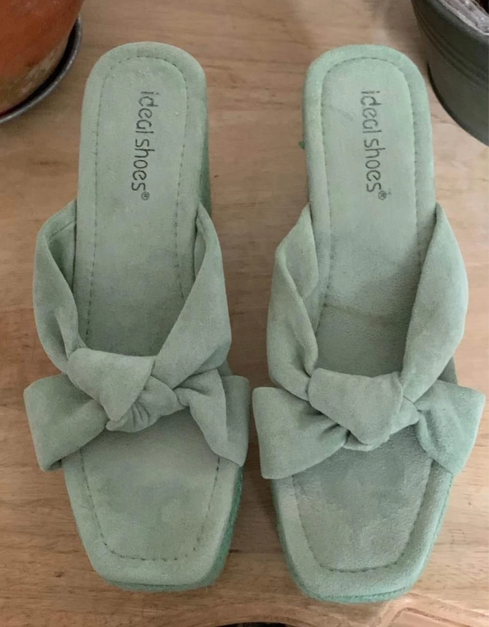 🌿 Seafoam Green Platform Espadrilles – Size 41 – photo 7